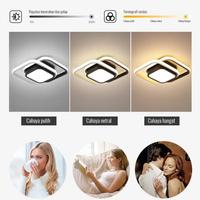 Gambar Lampu Plafon LED 3 Warna Lampu Ceiling Light Modern Lampu Rumah Ruang Tamu Kamar Minimalis Lampu Ruang Tamu RuangLampu  24W besi Seni  Lampu langit-langit Renovasi rumah baru - Bulat A-Hitam dari Yesq Lampu undefined 3 Tokopedia