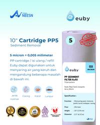 Gambar PAKET 5PCS Saringan/spun/refill/isi ulang/sedimen/sediment/cartridge water filter/filter air PP EUBY 10" inch - MIX dari Tokonya Neesn undefined 4 Tokopedia