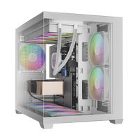 Gambar Casing PC Komputer Gamdias AURA GC10M GC-10-M V2 SPACIOUS PANORAMIC ARGB | Mid Tower | Micro M-ATX Case | 3 Fan ARGB RGB | White Putih dari UV Computer Mall undefined 1 Tokopedia