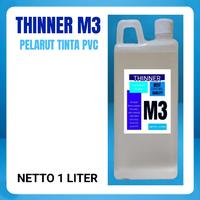 Gambar THINNER M3 NETTO 1 LITER. PELARUT Dan  PENGENCER TINTA PVC. KERTAS. ACRYLIC. KULIT IMITASI. MIKA - 1 LITER dari TOKO SABLON VARIASI WARNA undefined 2 Tokopedia