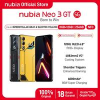 Gambar Handphone Gaming nubia Neo 3 GT 5G RAM 20 GB (8 +12 GB) + ROM 256 GB 6000mAH Super Fast Charging 80W Garansi Resmi - Electro Yellow dari nubia Indonesia undefined 1 Tokopedia