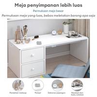 Gambar FUFU Meja Rias Minimalis Estetik Multifungsi Meja Kerja Belajar Meja Kayu Modern dengan Laci Furniture Kamar Tidur Meja Makeup Meja Jendela Teluk Meja Komputer Meja Mini Meja Sederhana Desain Aesthetic - UP 100cm_40cm_40cm dari FUFUFun Mall undefined 3 Tokopedia