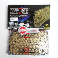 Gambar Rantai Rante Universal Untuk Semua Jenis Motor Ukuran 415H X 130 140 | 428H X 128 130 36 140 142 Merk Corazone GOLD - 428HX130 dari Toko Anta Online undefined 2 Tokopedia