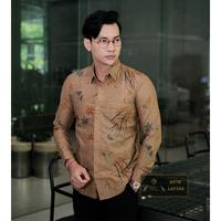 Gambar Kemeja Batik Layana Motif Mahesa White Broken Coksu Slimfit Katun Premium Baju Pria Panjang - Coksu, XXL dari Batik Layana_NEW undefined 1 Tokopedia