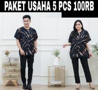 Gambar PAKET USAHA 5 PCS 100RB BAJU KHAS BALI MATT RAYON HALUS Batik Cantik Hitam  Kain Motif Nyaman Santai Variasi Hijau Merah Katun - Isi 5 Pcs, All Size Ld 115 dari BATIK RISKA JAYA undefined 5 Tokopedia