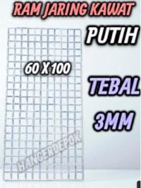 Gambar RAM JARING KAWAT PUTIH TEBAL PAJANGAN AKSESORIS DAN LAIN LAIN - 45CM X 95CM dari Maju Hanger_NEW undefined 4 Tokopedia