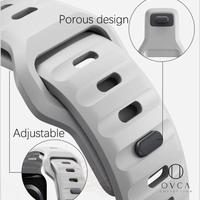 Gambar [TALI JAM] Smart Watch Strap ULTRA 9 8 7 6 5 4 3 2 1 SE Sport Rubber Porous Tali Jam Karet IWatch Accessories - Hijau, 42/44/45/49mm dari OVCA Collections undefined 3 Tokopedia