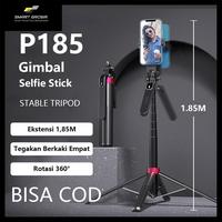 Gambar Tongsis Tripod Remote Bluetooth P185 Selfie Stick HP Kamera DSLR Tongsis dengan 1/24 Adaptor Portable Flexible Putar 360 Derajat Tongsis 1.8M Serbaguna Panjang Ponsel dari Smart Grosir Wholesales undefined 1 Tokopedia