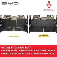 Gambar BACK SEAT MAT KARPET BELAKANG TEMPAT DUDUK BARIS 2-3 7 SEATER BYD M6 3D BAHAN PREMIUM PP dari Alam Yuliawati Market undefined 4 Tokopedia