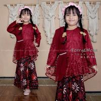 Gambar Setelan kebaya selendang anak perempuan 5-12 tahun setelan kebaya perpisahan anak kebaya anak modern elegan - Mocca, 5-6 thn dari alrahman fashion undefined 4 Tokopedia