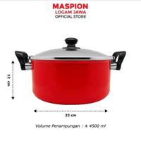 Gambar Maspion Panci Maslon Dutch Oven Diameter 20, 22, 24 cm Tutup Kaca Anti Lengket - 24 cm dari SusanGallery.id undefined 3 Tokopedia