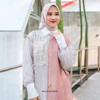 Gambar KCJ - PEONY TUNIK Premium Modern Tile Garden 3D - S - M, Tunik saja dari KCJ INDONESIA BOUTIQUE undefined 2 Tokopedia