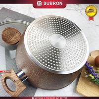 Gambar SUBRON Soup Pot Panci Sup 24cm Teflon Anti Lengket Pan Kuah Masak Goreng Tanpa Minyak Handle Motif Kayu Batu Medis Kitchenware - 24CM CREAM dari SUBRON KITCHENWARE undefined 2 Tokopedia