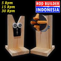 Gambar Mesin Rod Dryer Pengering Resin Chuck Jaws Joran Paket Lengkap Bahan Kayu Roda Reel Wrapping Joran Pancing - 1 Mesin 1 Stand 15rpm dari Timor Gear ID undefined 3 Tokopedia