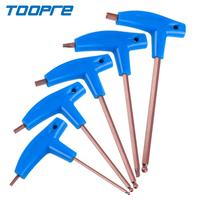 Gambar TOOPRE MTB Road Bicycle Allen Key T-Type PP Plastic Handle T25 Wrench S2 Tool Set 3mm 4mm 5mm 6mm Wrench Tools Bike Repair Kit dari Candraaa Sriyatii undefined 1 Tokopedia