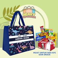 Gambar PAKET 50 PCS Tas Ulang Tahun Goodie Bag Anak Bingkisan Snack KFC Gratis Custom Nama Murah Kain tile anak selamatan rumah baru merah craim tas & hadiah pesta tile anak - NAVY dari Heavy Bag undefined 2 Tokopedia