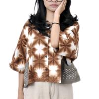 Gambar Kemeja Crop Shibori dengan Kantong Sashiko untuk Wanita - Atasan dari Anohana Shibori_NEW undefined 3 Tokopedia