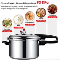 Gambar UPHOME Panci Presto Alumunium Serbaguna With Steamer / Aluminium Anti Lengket Pressure Cooker Untuk Kompor Gas Panci Presto Daging 8 Liter - 18 Liter - Model-B / 3L dari UPHOME Official Shop undefined 3 Tokopedia