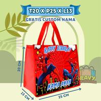 Gambar PAKET 50 PCS Tas Ulang Tahun Goodie Bag Anak Bingkisan Snack KFC Gratis Custom Nama Murah Kain tile anak selamatan rumah baru merah craim tas & hadiah pesta tile anak - NAVY dari Heavy Bag undefined 4 Tokopedia