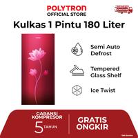 Gambar POLYTRON Kulkas 1 Pintu Metallic Door 180 Liter - PRB189B / PRB189R dari Semeru Elektronik Solo undefined 1 Tokopedia