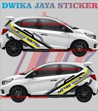 Gambar STICKER MOBIL BRIO METRO TERBARU STICKER LIST BODY SAMPING KEREN CUTTING STICKER Car - HITAM MERAH, 1 PCS SEBELAH dari DWIKA JAYA STICKER undefined 4 Tokopedia