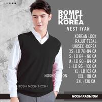Gambar Nosh Men's Knit Vest Rompi Rajut Pria - Ian - Putih, S dari NOSHFashion undefined 5 Tokopedia