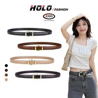 Gambar HOLO Ikat Pinggang Wanita Elegan Casual Kulit Kualitas Tinggi Korea Belt Jeans Sabuk Trendy Hitam - Hitam dari HOLO ID undefined 1 Tokopedia