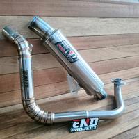 Gambar Samlong Knalpot Racing Original END Project Vario Beat Scoopy Mio Aerox Nmax Pcx All Matic - inlet 38, Vario 110 dari END Project undefined 2 Tokopedia