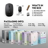 Gambar Mouse Wireless Office FANTECH GO W607 2.4Ghz 1600DPI - Merah Muda dari boss muda88 undefined 2 Tokopedia