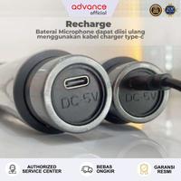 Gambar 【COD】Advance MIC-207 Double Mic Wireless Recharger Mikrofon Bisa digunakan untuk Souncard/Speaker Bahan Plastik ABS Silver Garansi Resmi 1 Tahun - MIC-207 dari AdvanceOfficial undefined 2 Tokopedia