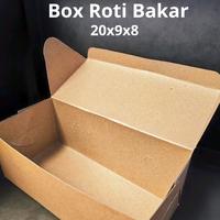Gambar Box Roti Bakar/Wadah Roti Bakar/Kotak Roti Bakar/Kemasan Roti Bakar/Kotak Bomboloni/Wadah Bomboloni/Kemasan Take Away/Wadah/Box Laminasi/Box Kraft/Kemasan Kue/Wadah Kue/Kemasan Murah/Box Roti/Box Brownies - Kraft Laminasi, 50Pcs dari paperlisens22 undefined 1 Tokopedia