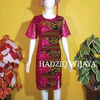 Gambar DRESS TENUN MIK BROKAT PINK - S dari HADZIQ WIJAYA TENUN KEBAYA undefined 1 Tokopedia