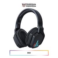 Gambar ONIKUMA B60 Headset Gaming Wireless Bluetooth Hitam Original dengan Teknologi Pengurangan Kebisingan & Microphone HD Garansi Resmi 12 Bulan - Earphone dari onikuma_id undefined 3 Tokopedia