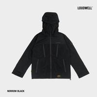 Gambar Loudwell WindBreaker Jacket Norrow Jaket Gorpcore Waterproof Premium Pria Wanita - Windbreaker Jacket Outdoor Gunung Sport - Black, M dari Loudwell undefined 1 Tokopedia