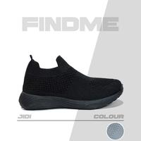 Gambar FINDME 25-40 Jidi Sepatu Sneakers Anak Remaja Dewasa Wanita Kekinian Nyaman Dipakai Bahan Rajut Elastis Bagus - Black, 25 dari findme id_NEW undefined 1 Tokopedia