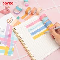 Gambar Washi Tape Pita Perekat Selotip Kertas Warna Joyko WT-100~110 15 mm x 3 M - WT-100 Pastel dari Joyko.id undefined 3 Tokopedia