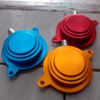 Gambar Tutup Noken + Tutup Klep Hawa Yamaha Mio CNC Universal (Merah, Biru, Emas) Motor Motorcycle Sporty - tutup noken, merah dari rls.speed undefined 3 Tokopedia