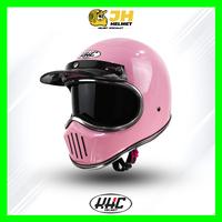 Gambar Helm Retro Cakil KHC List Chrome Pet + Inner Visor | Free Goggle + Sarung Tangan | Helm Full Face | Jual Helm - Black Gloss LC+Inner, S dari Jual Helm_NEW undefined 4 Tokopedia