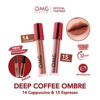 Gambar OMG Paket Ombre Lipcream OMG OH MY GLAM Matte Last Lip Cream (2 Pcs) vinyl glassy tint liptint - Ombre lip 28 + 15  dari Feylicious undefined 1 Tokopedia