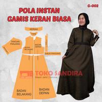 Gambar pola instan gamis/pola gamis wanita/pola instan/G-002 - SIZE-XXS dari Toko Sandira Utama undefined 1 Tokopedia