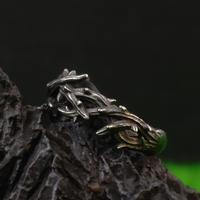 Gambar Kerangka Duri Hitam Perak Duri Pria Cincin Pria Vintage Punk Old Vineman Hadiah Aksesori Pesta Elegan Unisex yang Dipersonalisasi Ring Couple Black Gift Black Gift Men cincin  duri - Gray, 7 dari Jia yye undefined 5 Tokopedia