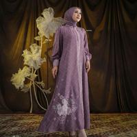 Gambar ROWENA SERIES Gamis Muslim Wanita Dress Lebaran Remaja Dewasa Syari Pesta Maxi Formal Kancing Mewah Zipper Kerah Midi Semi Kondangan - Mauve, XXL dari toko mbak item undefined 1 Tokopedia