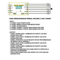 Gambar ￼MODUL LAMPU KOLONG 2 LED 3 FUNGSI KOTA REM SEIN 12 VOLT DAN 24 VOLT - 12V dari Ciput Motor Variasi Nganjuk undefined 3 Tokopedia
