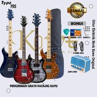 Gambar Kowe Gitar listrik original Model PRS Gratis Mini Ampli JOYO JA 02 - KUNING, PAKET A dari MY Music store undefined 1 Tokopedia