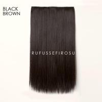 Gambar LIVE !!! RSW 60CM HAIR CLIP RAMBUT PALSU WANITA RAMBUT SAMBUNG BIG LAYER LURUS STRAIGHT 02 - DARK BROWN dari Rufus Sefirosu_NEW undefined 3 Tokopedia