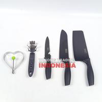 Gambar PISAU DAPUR LENGKAP 5PCS KITCHEN KNIFE SET BUCK-I 5 PCS IN 1 dari ariefv undefined 1 Tokopedia