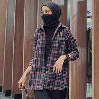 Gambar [WAR 5.5] DAUKY Baju Atasan Tunik Panjang M Tunic Basic Tartan Motif Kotak Wanita Muslim Dewasa Remaja - Mustard, S dari Dauky Fashion undefined 2 Tokopedia