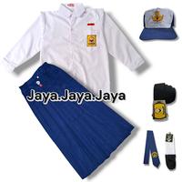 Gambar SETELAN SERAGAM SEKOLAH SMP PUTIH BIRU ANAK PEREMPUAN BAJU PANJANG ROK PANJANG - set topi biru putih, 12 tahun dari Jaya.Jaya.Jaya undefined 1 Tokopedia
