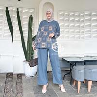Gambar One Set Lunamaya Rayon Busui Jumbo Batik Atasan Celana Wanita Motif Setelan Tebal Adem Nyaman - Lunamaya Caramel, Standar dari Grosir Klamby undefined 1 Tokopedia