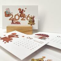Gambar Cute Desk Calendar Kalender Meja 2026 Mini Aesthetic Premium with Wooden Stand Unik Lucu Animals Desain Lucu dan Unik dari Isadorarts undefined 5 Tokopedia